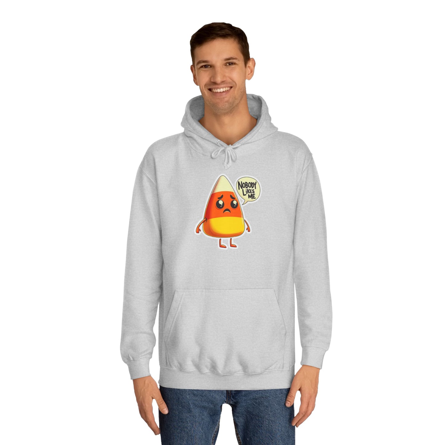 Sad Candy Corn Unisex College Hoodie