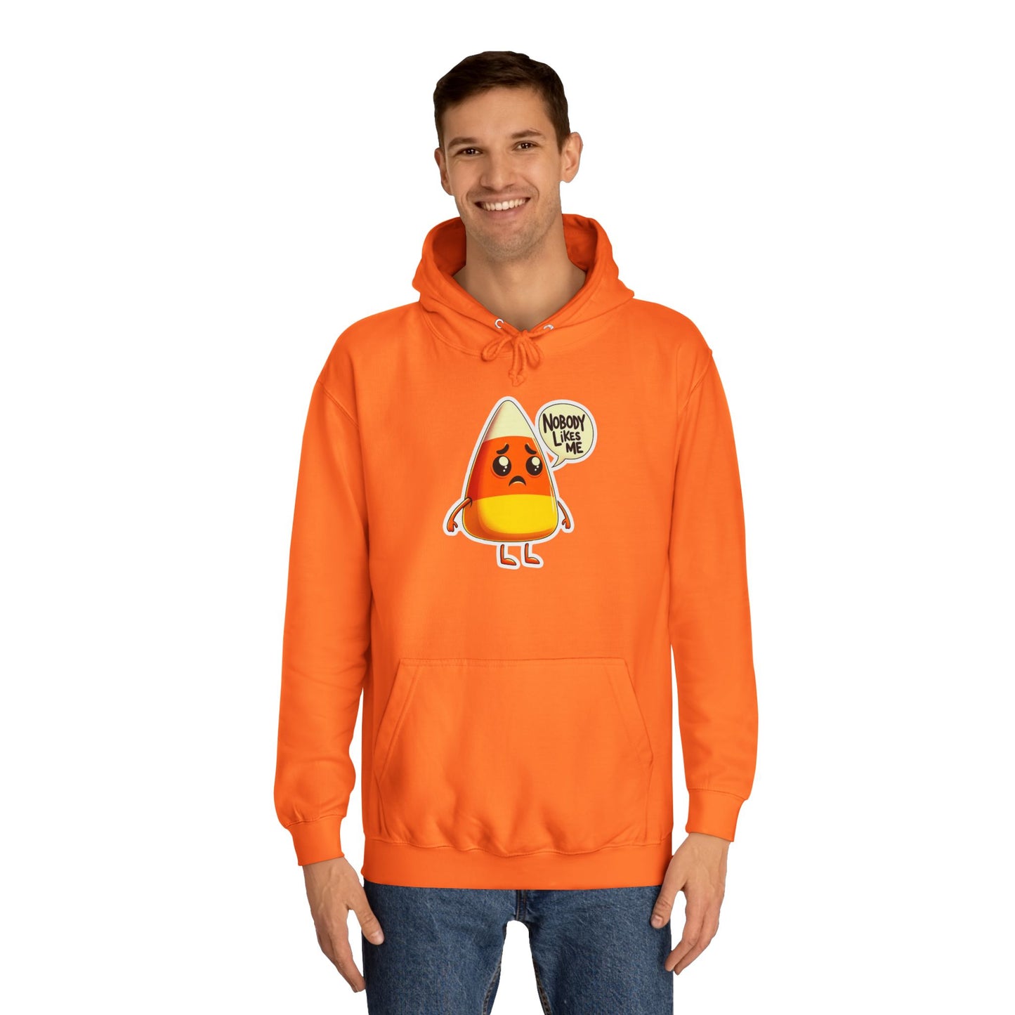 Sad Candy Corn Unisex College Hoodie