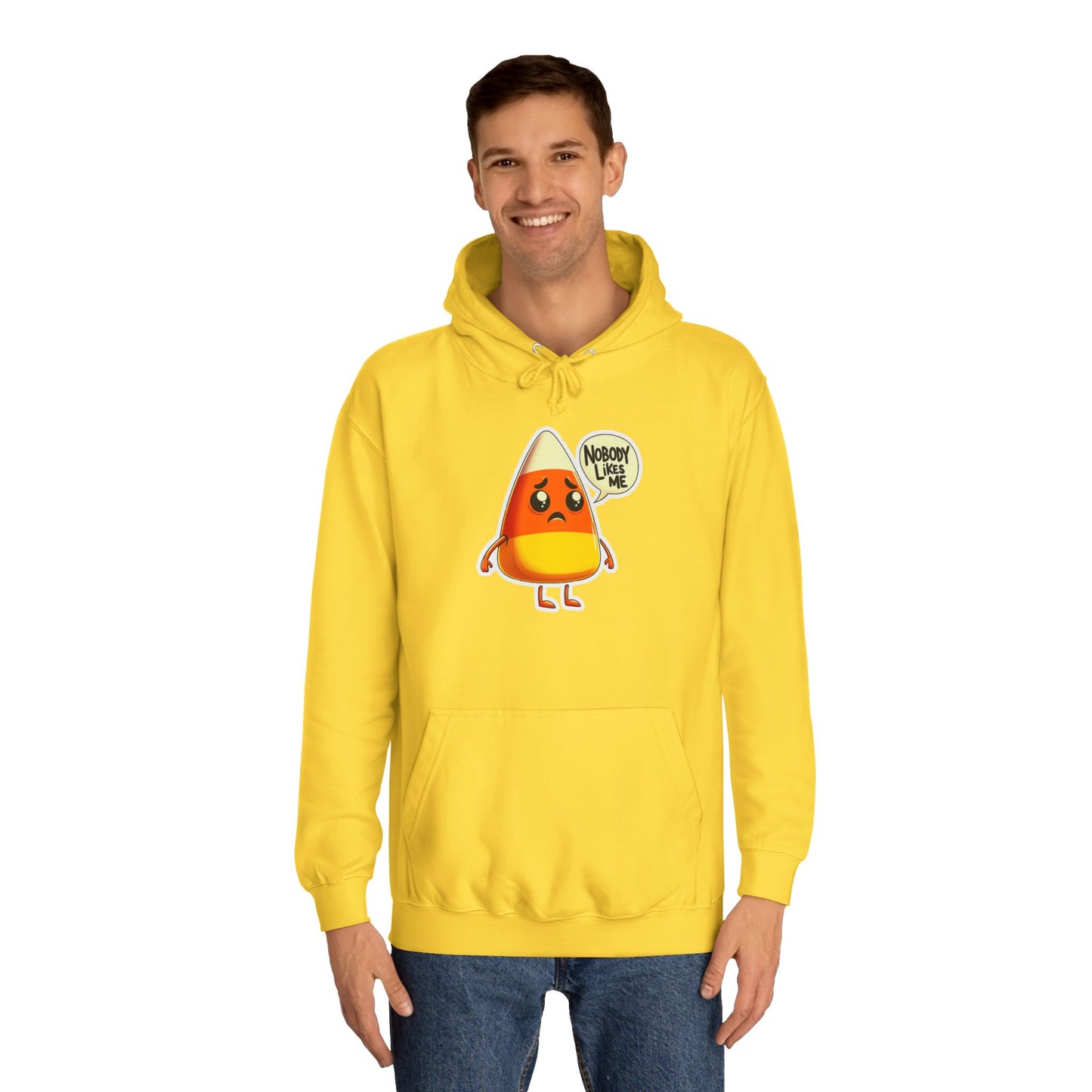 Sad Candy Corn Unisex College Hoodie