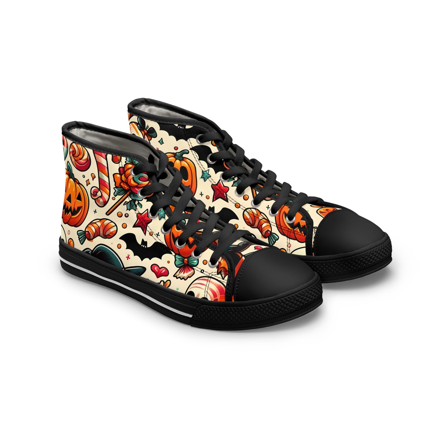 Women's Pumpkins And Bats High Top Sneakers