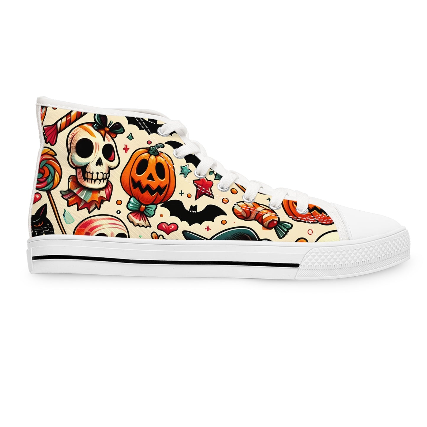 Women's Pumpkins And Bats High Top Sneakers