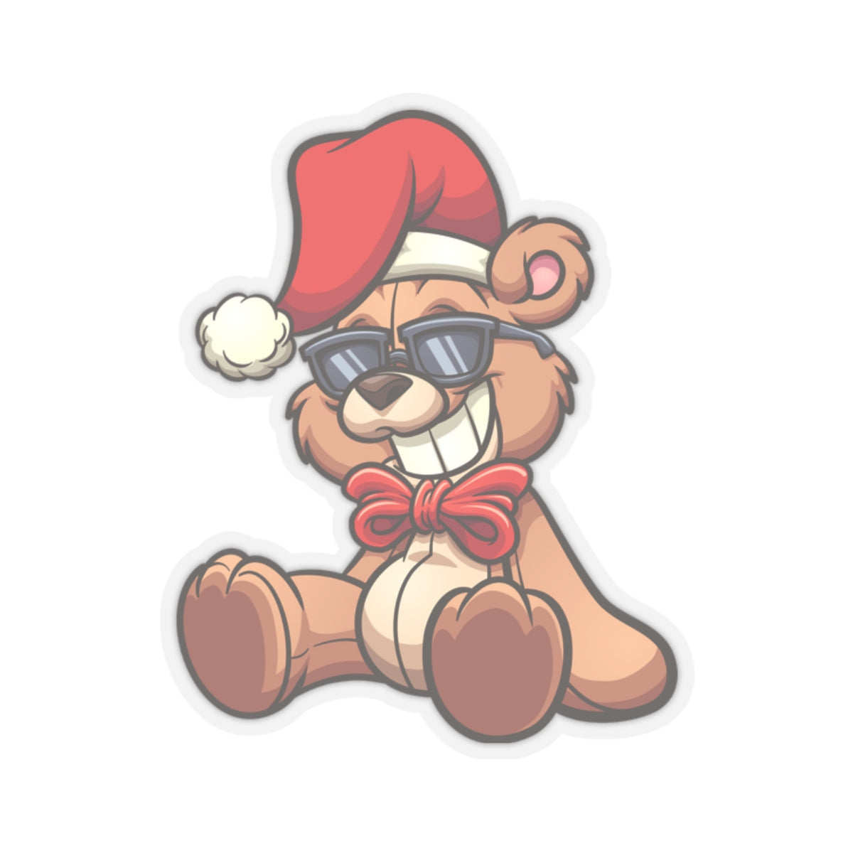 Chill Holiday Bear Sticker