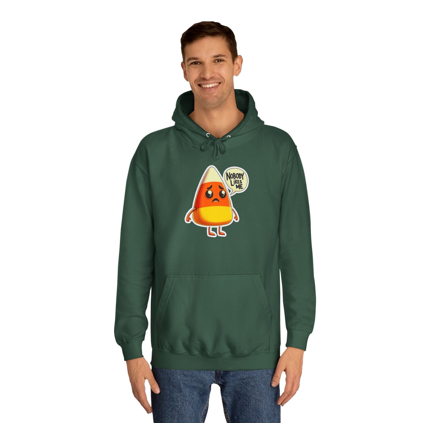 Sad Candy Corn Unisex College Hoodie