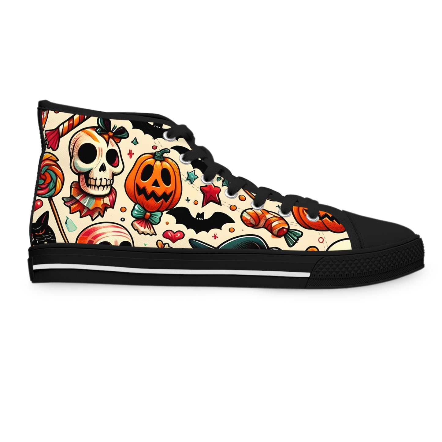 Women's Pumpkins And Bats High Top Sneakers