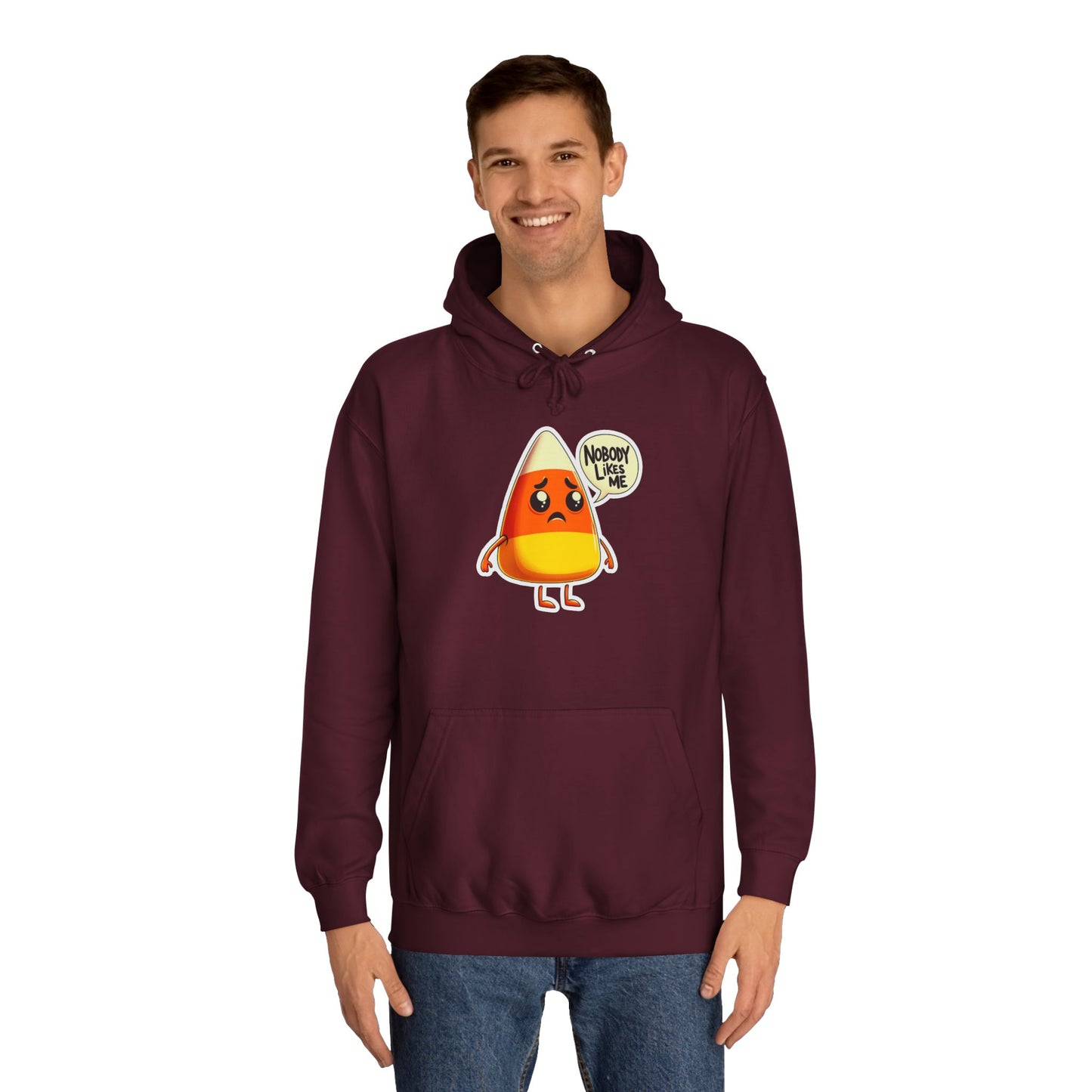 Sad Candy Corn Unisex College Hoodie