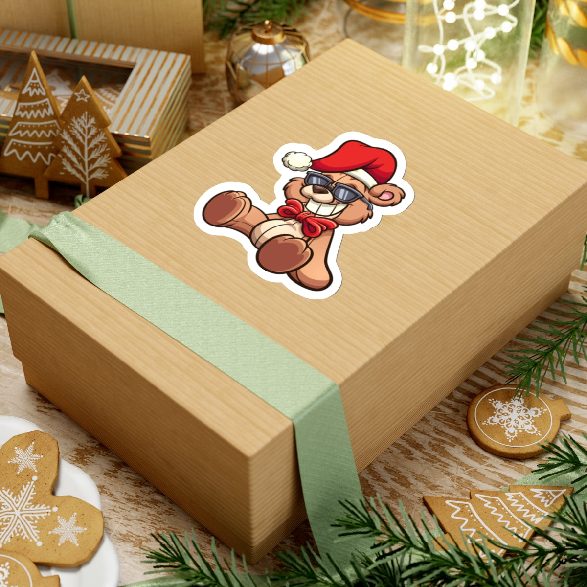 Chill Holiday Bear Sticker