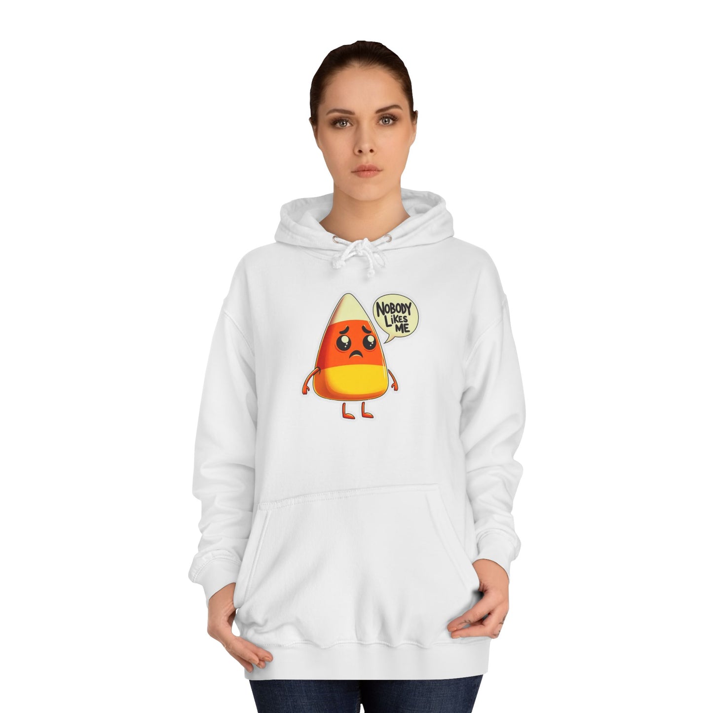 Sad Candy Corn Unisex College Hoodie