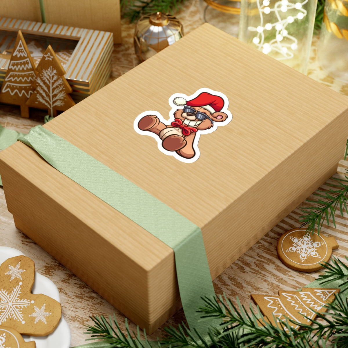 Chill Holiday Bear Sticker