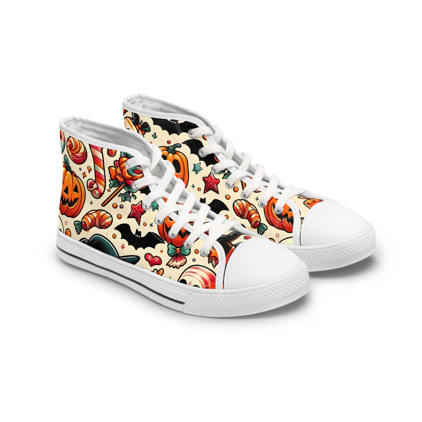 Women's Pumpkins And Bats High Top Sneakers