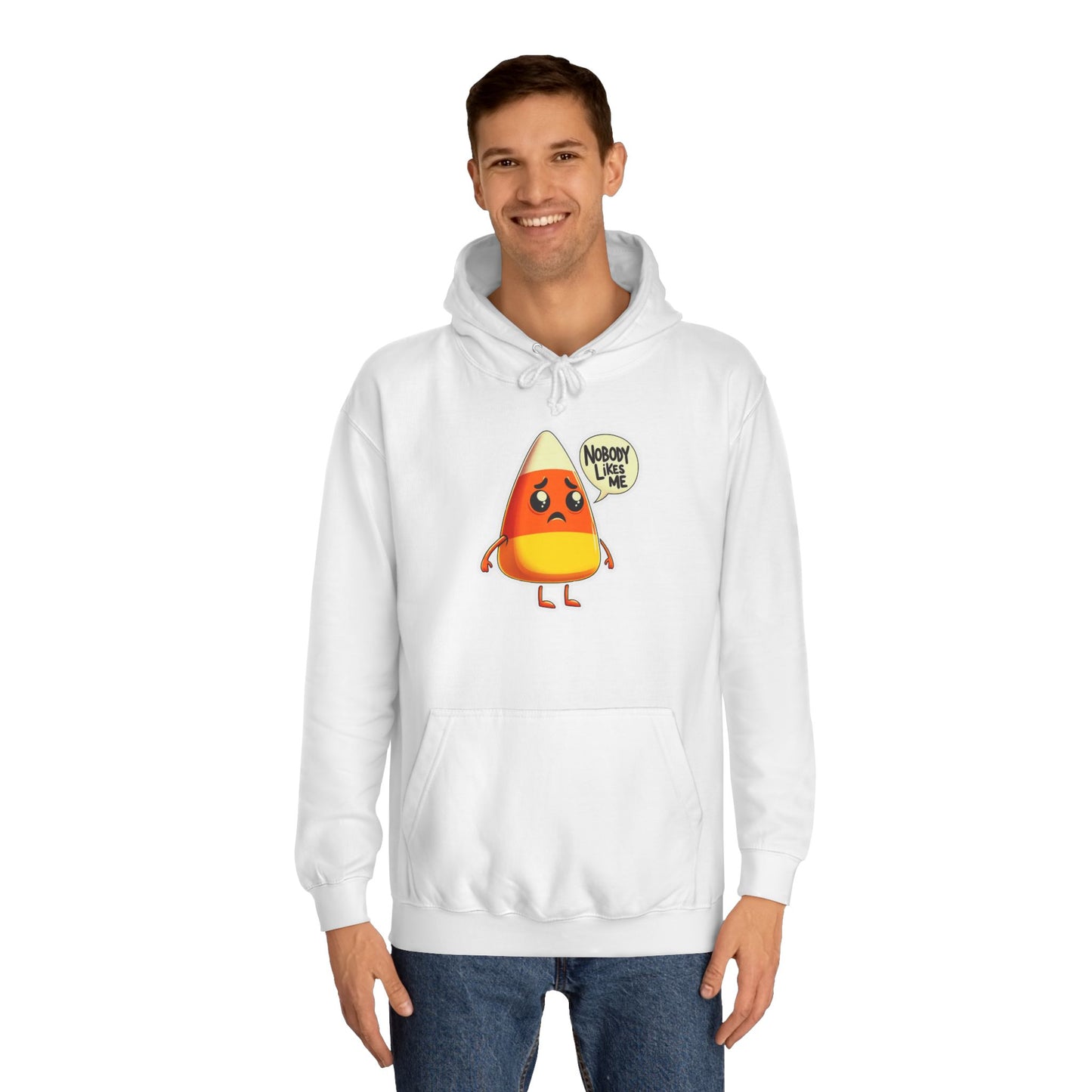 Sad Candy Corn Unisex College Hoodie