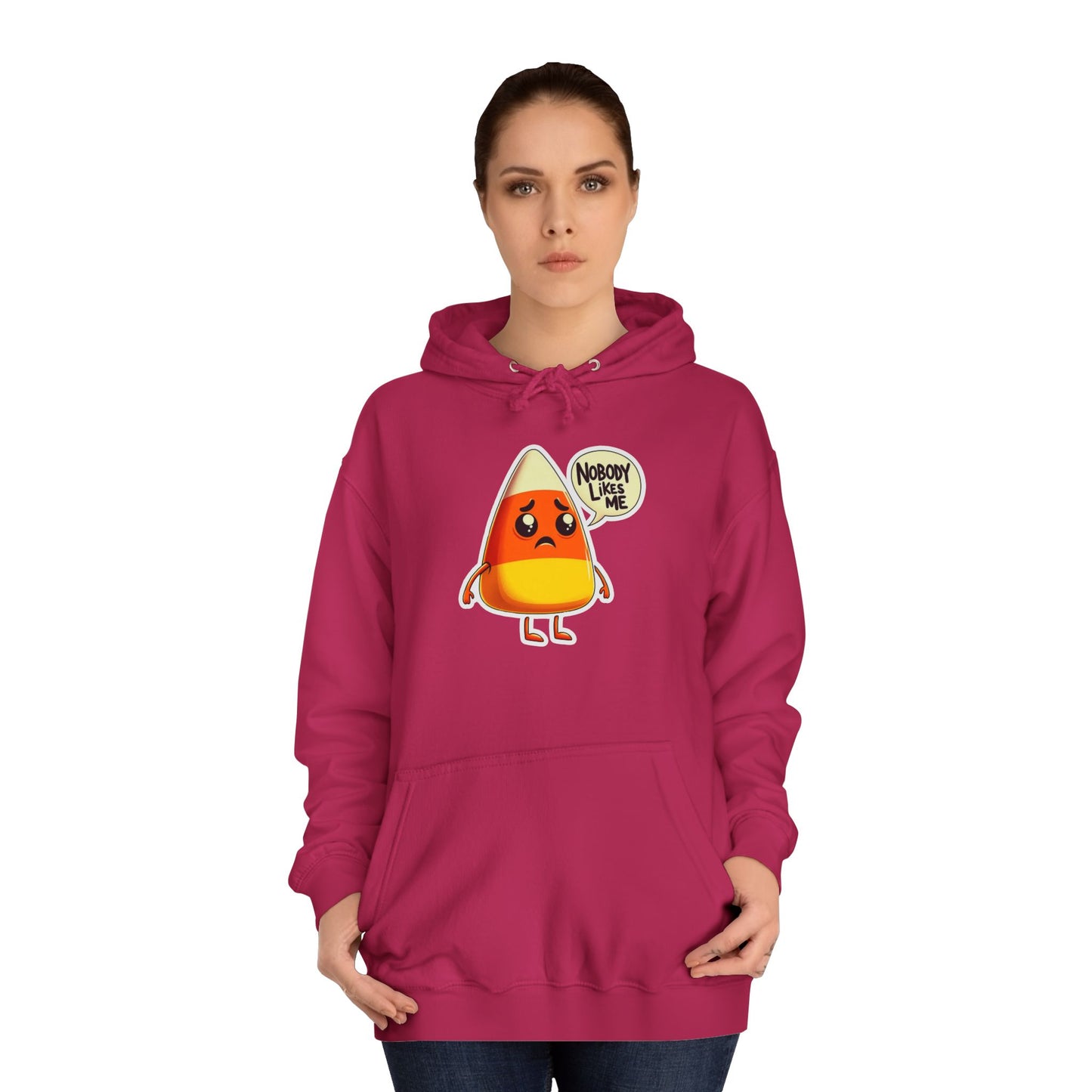 Sad Candy Corn Unisex College Hoodie