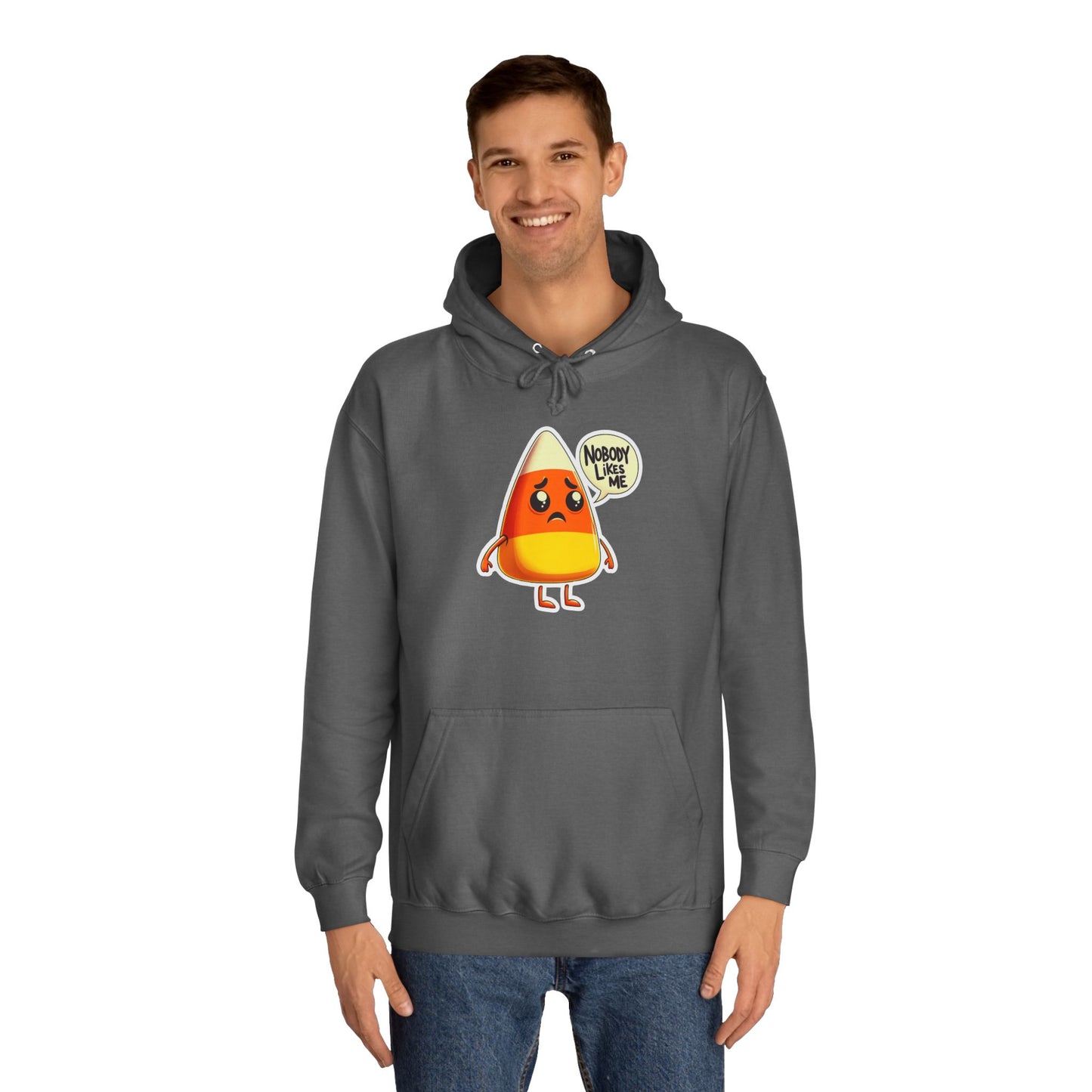 Sad Candy Corn Unisex College Hoodie