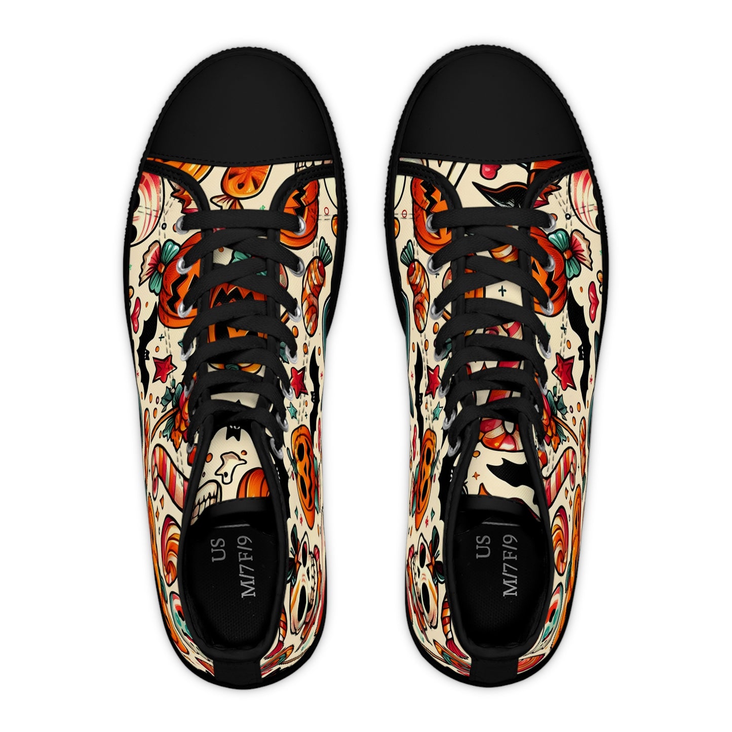 Women's Pumpkins And Bats High Top Sneakers