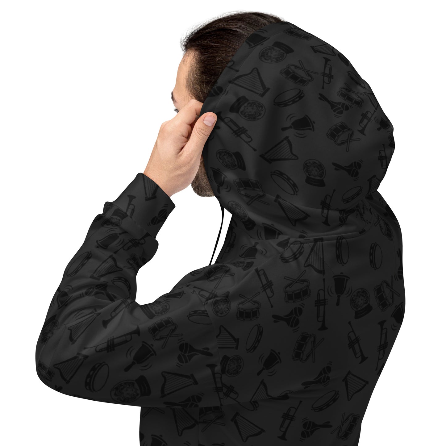 Fortune Teller Black and Gray Unisex Hoodie