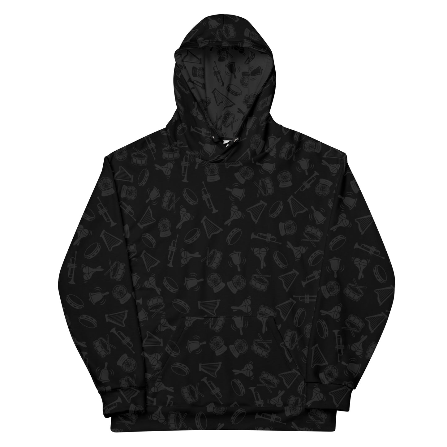 Fortune Teller Black and Light Gray Unisex Hoodie