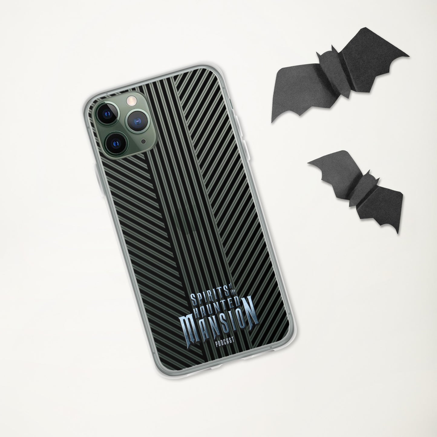 Haunted House Striped Clear Case for iPhone®