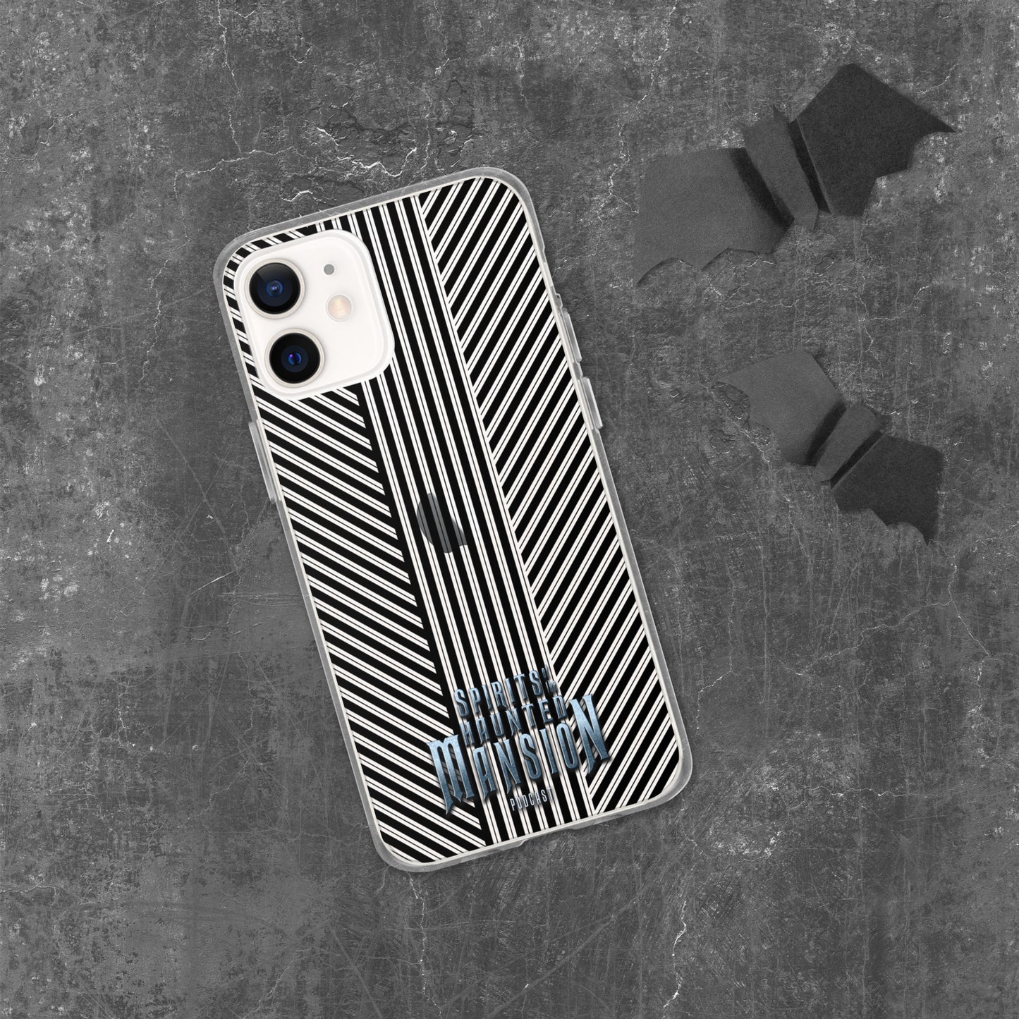 Haunted House Striped Clear Case for iPhone®