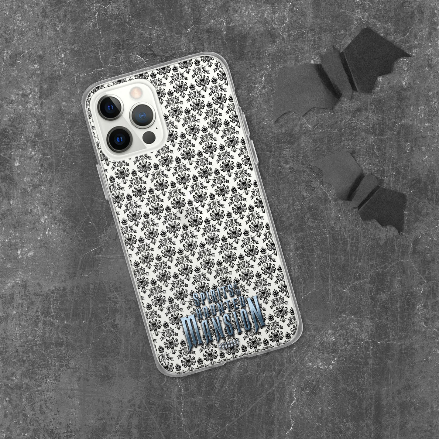 Haunted House Wallpaper Clear Case for iPhone®