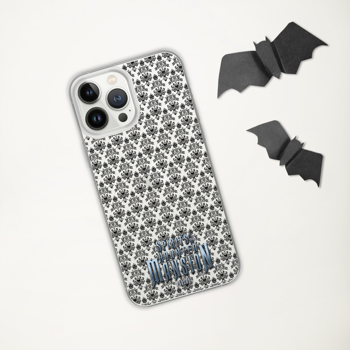 Haunted House Wallpaper Clear Case for iPhone®