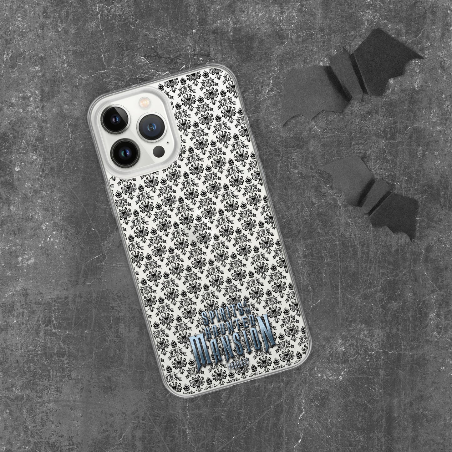 Haunted House Wallpaper Clear Case for iPhone®