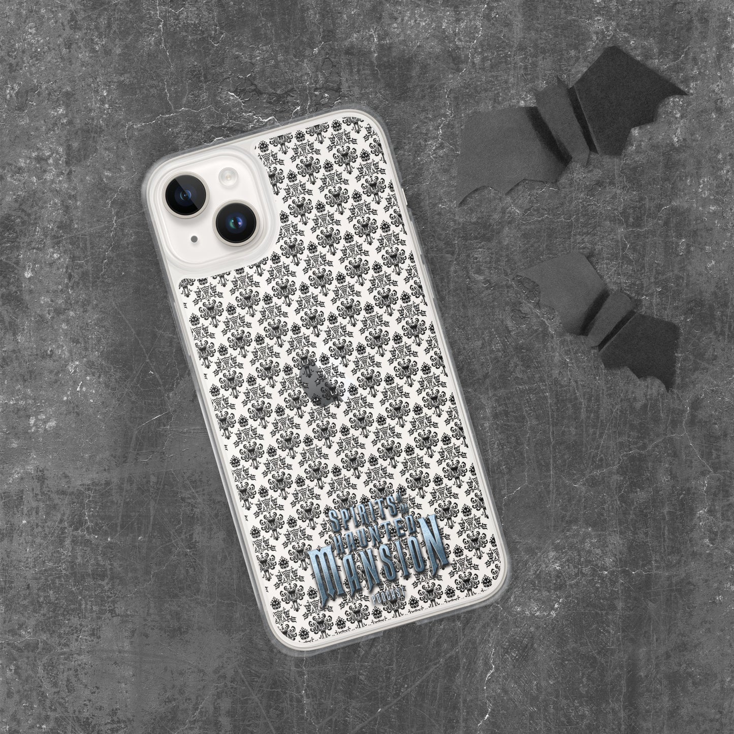 Haunted House Wallpaper Clear Case for iPhone®