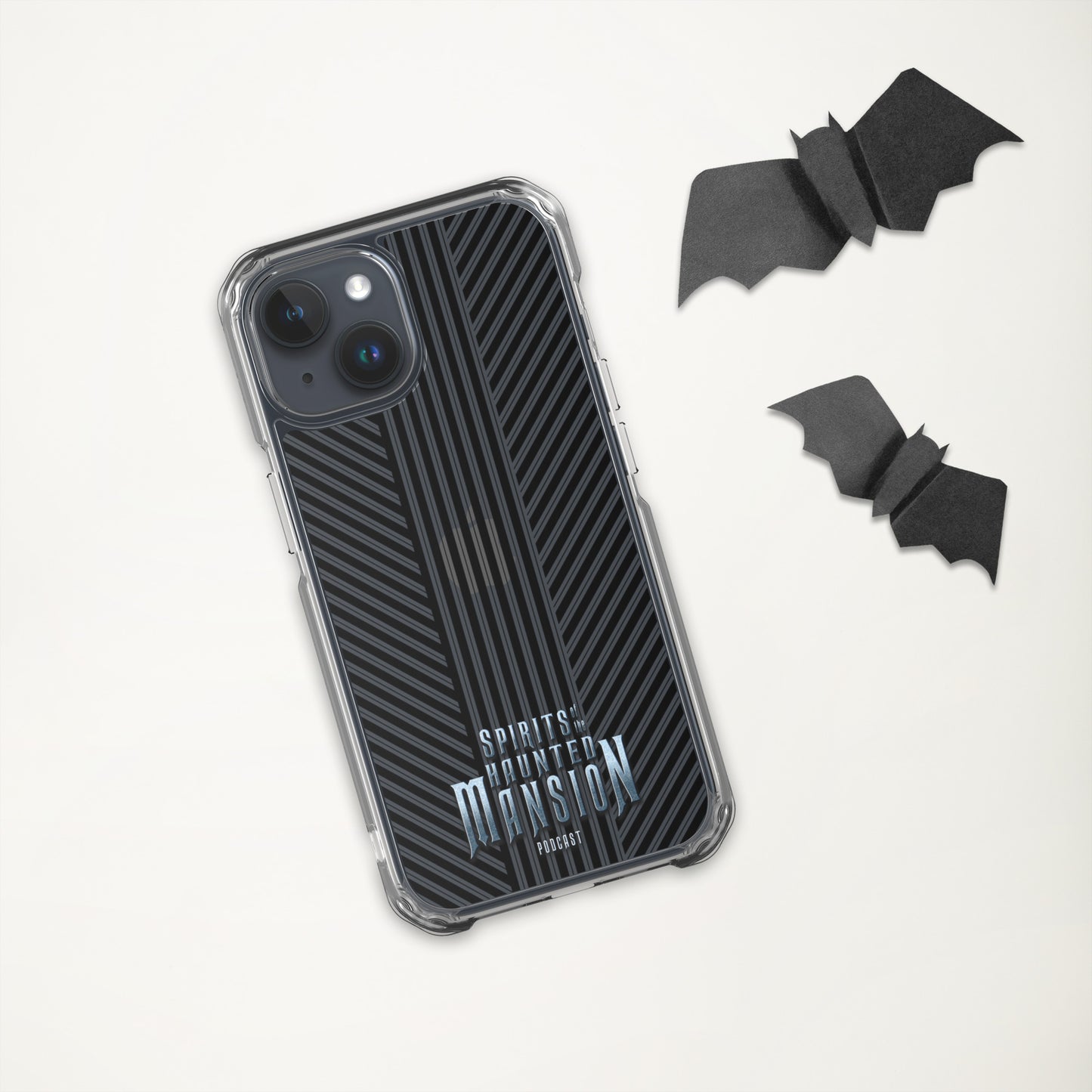 Haunted House Striped Clear Case for iPhone®