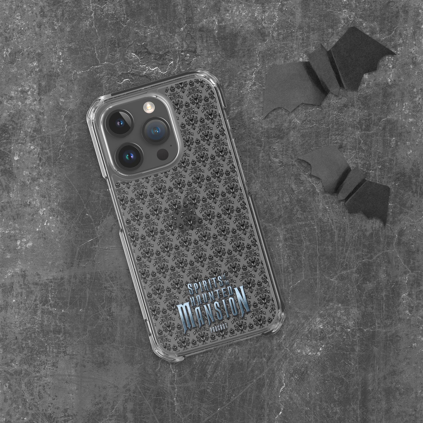 Haunted House Wallpaper Clear Case for iPhone®