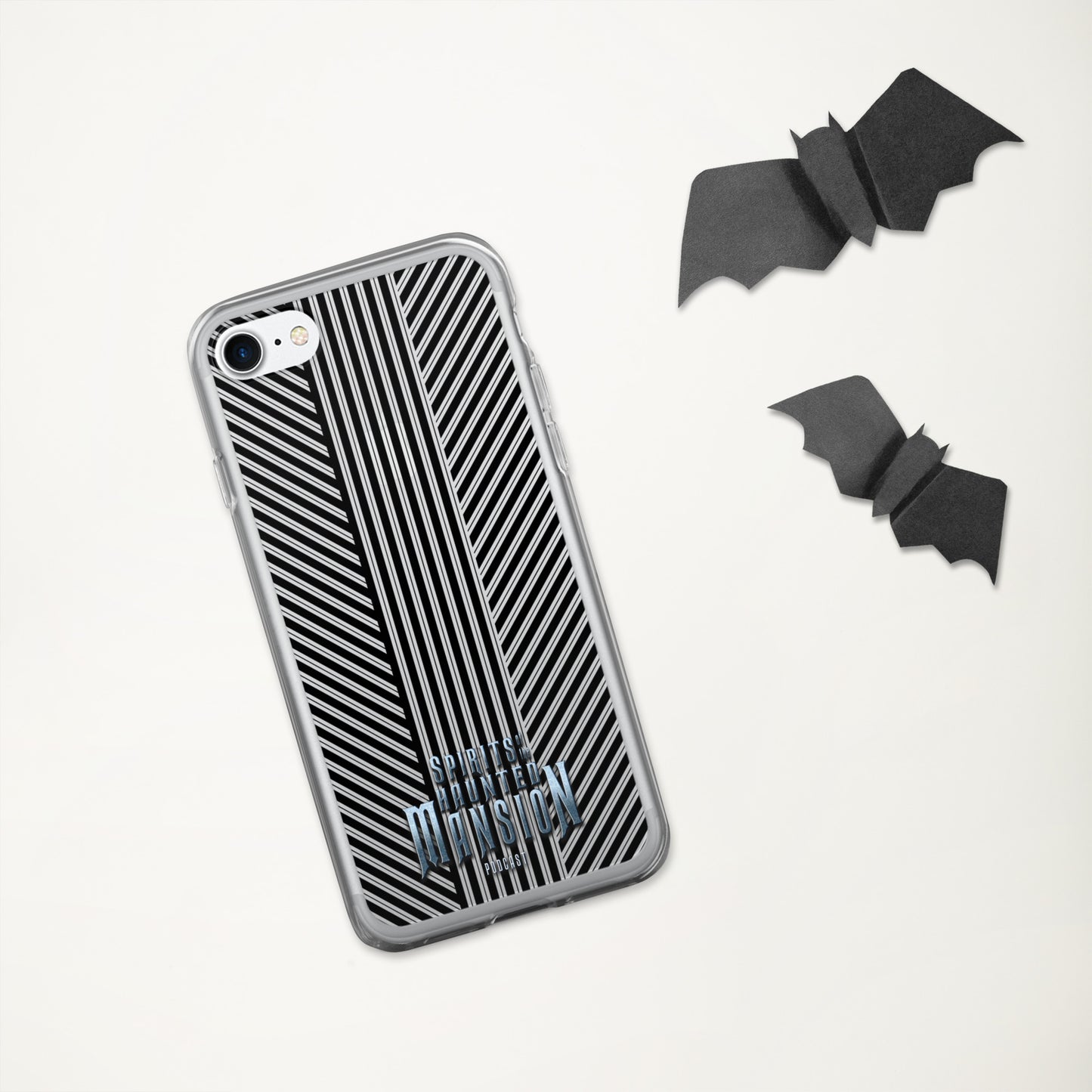 Haunted House Striped Clear Case for iPhone®