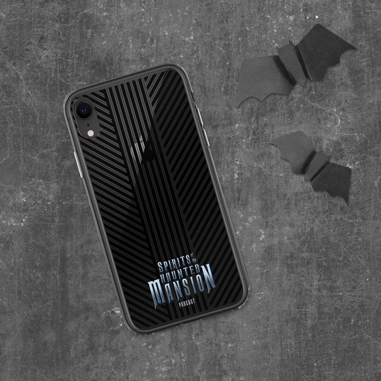 Haunted House Striped Clear Case for iPhone®