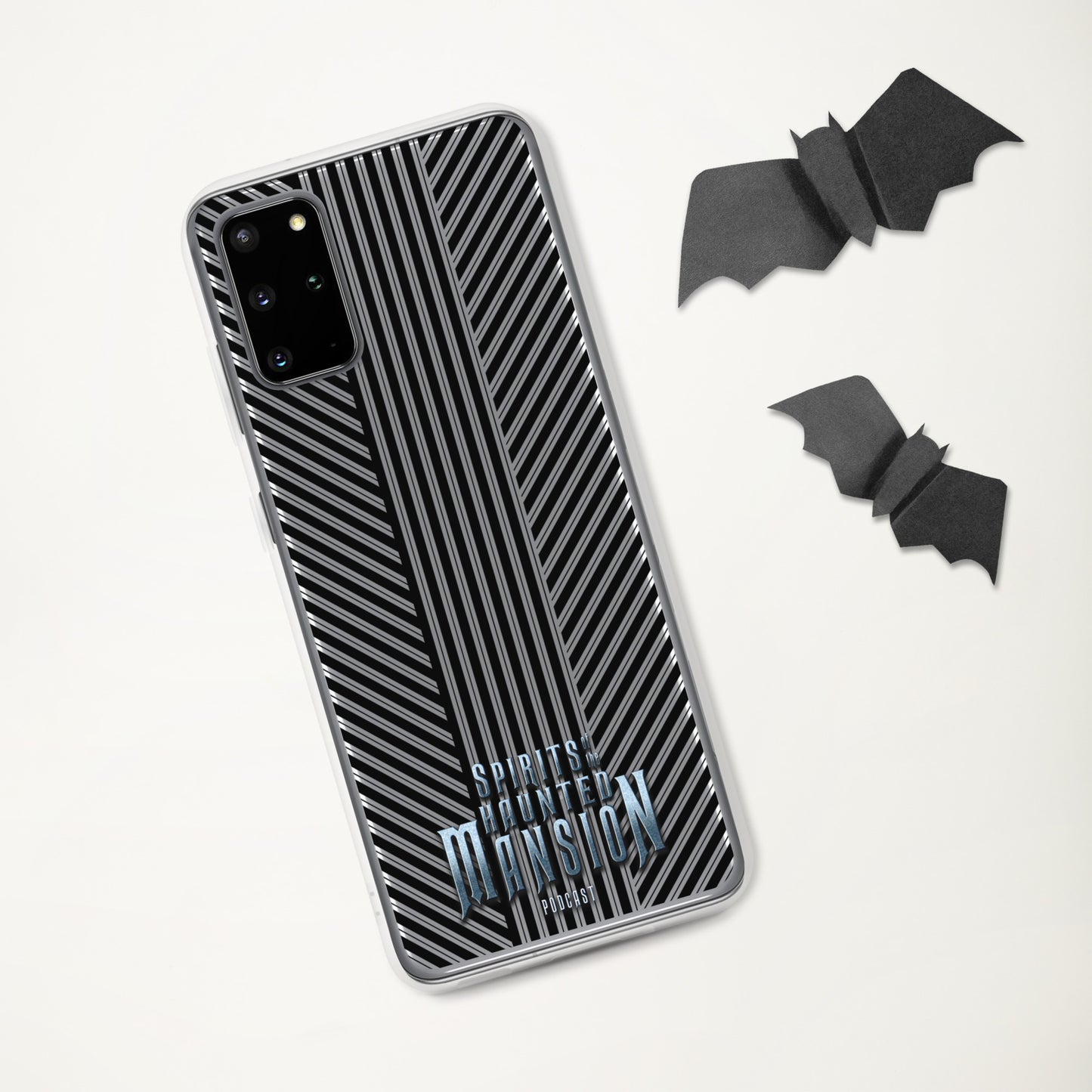 Haunted House Striped Clear Case for Samsung®