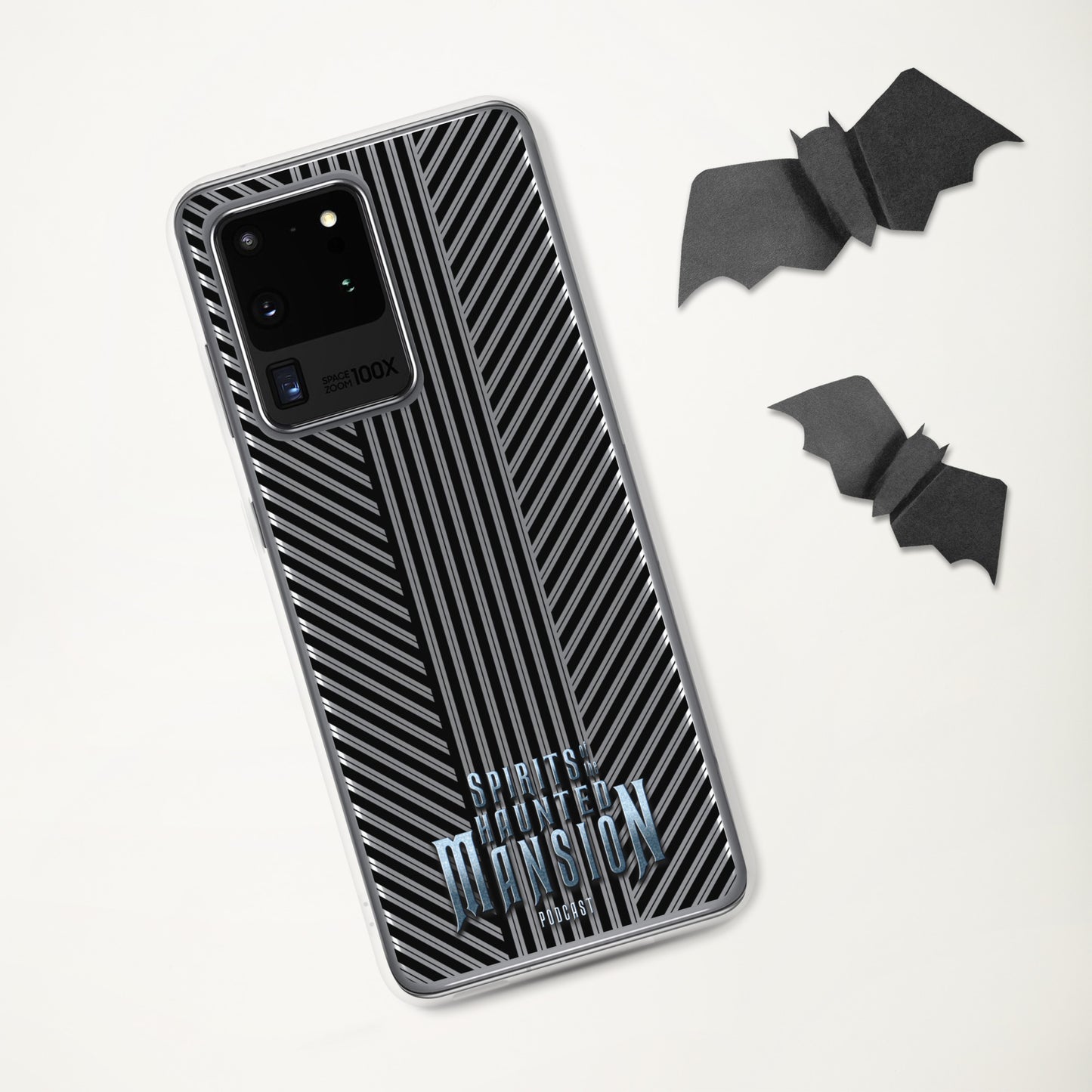 Haunted House Striped Clear Case for Samsung®