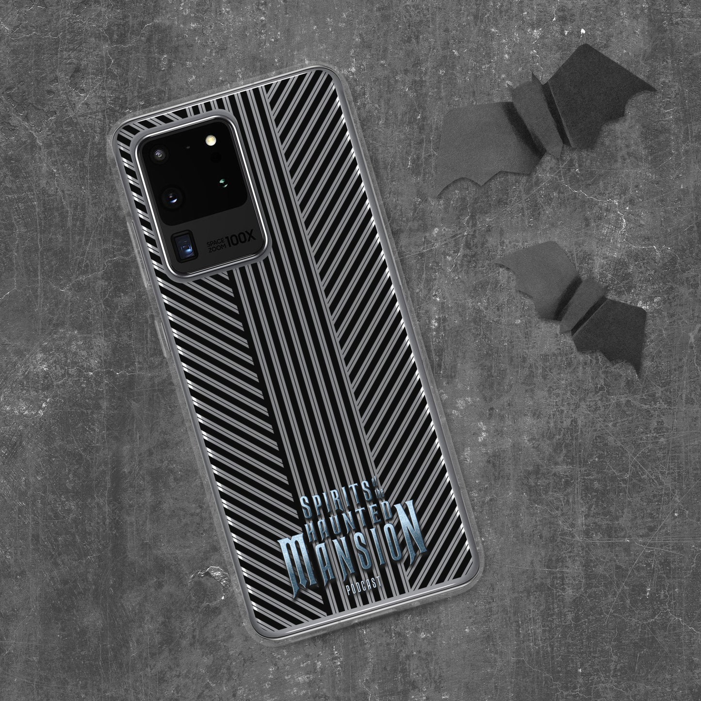 Haunted House Striped Clear Case for Samsung®