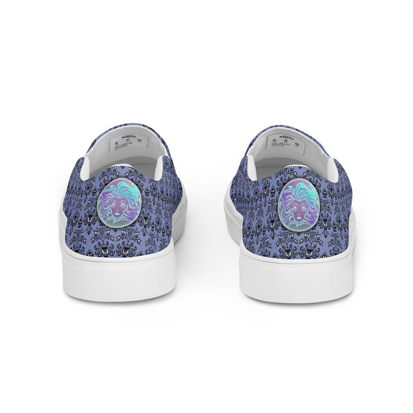 Women's Haunted House Wallpaper Slip-On Canvas Shoes